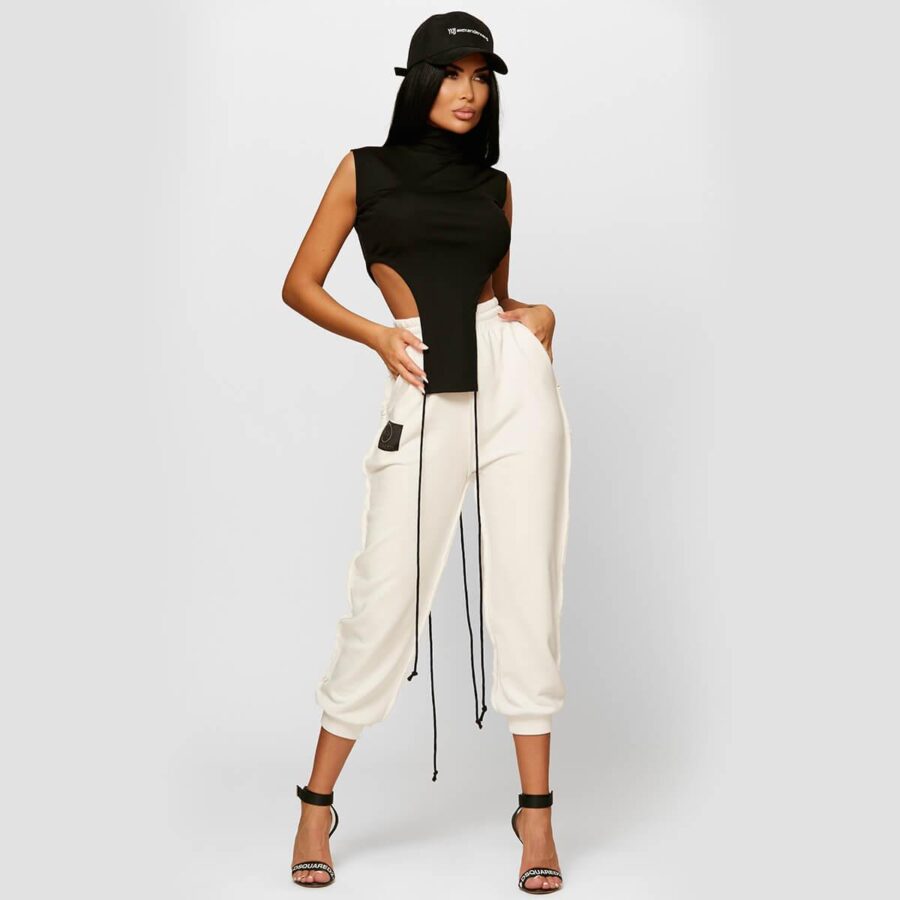 Cropped Top with a Logo Track Trousers (GLAMMY)