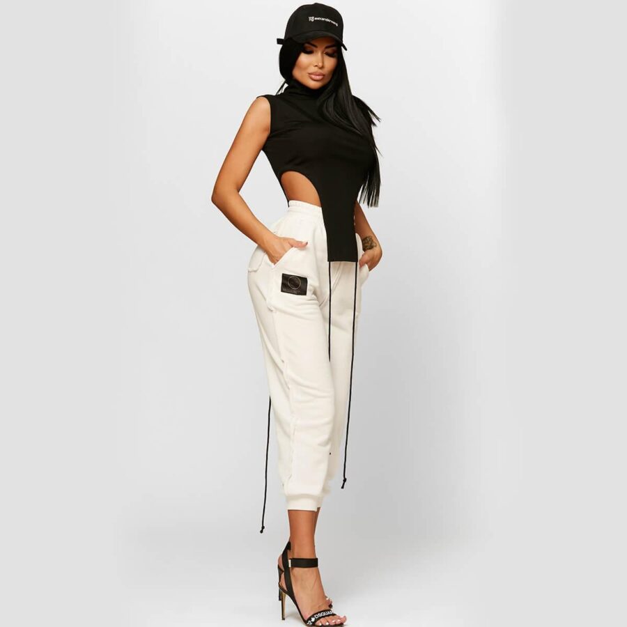 Cropped Top with a Logo Track Trousers (GLAMMY)