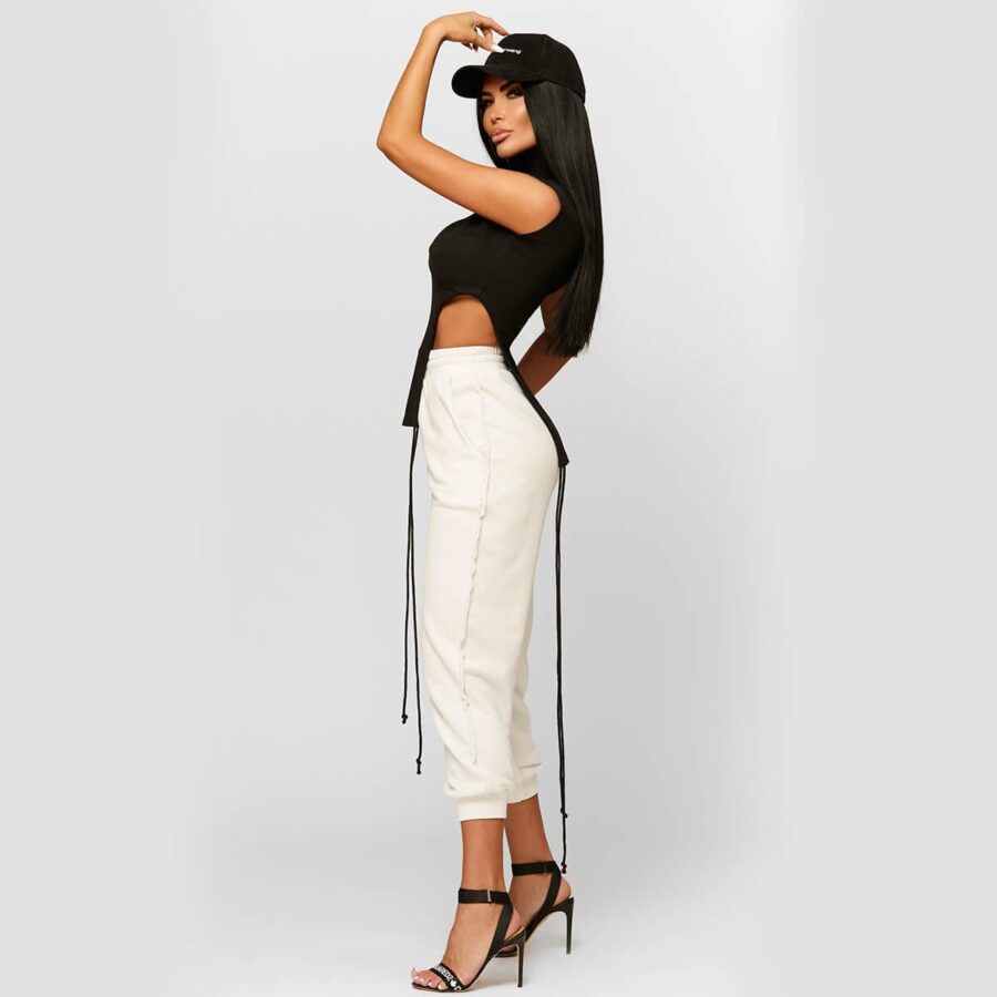 Cropped Top with a Logo Track Trousers (GLAMMY)