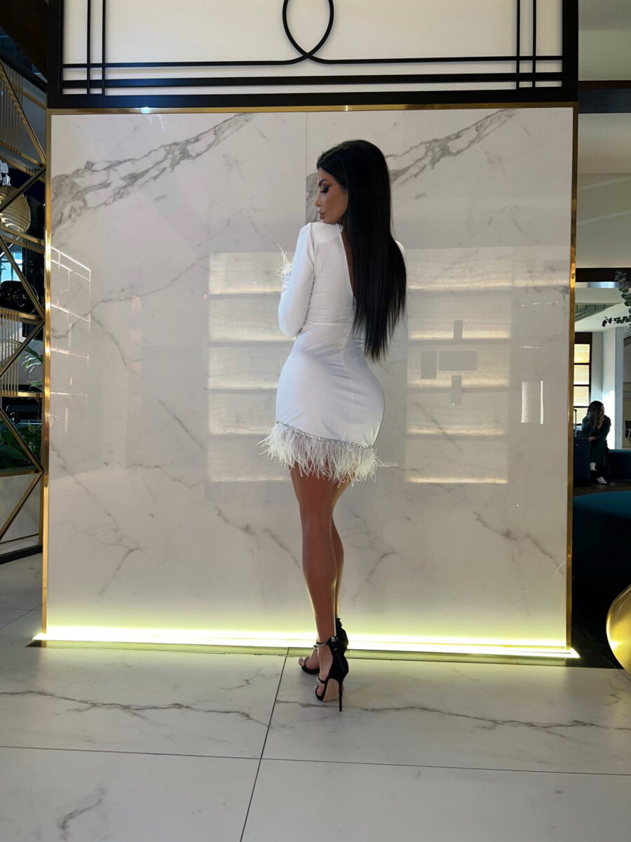 Melina Dress White - imagine 3