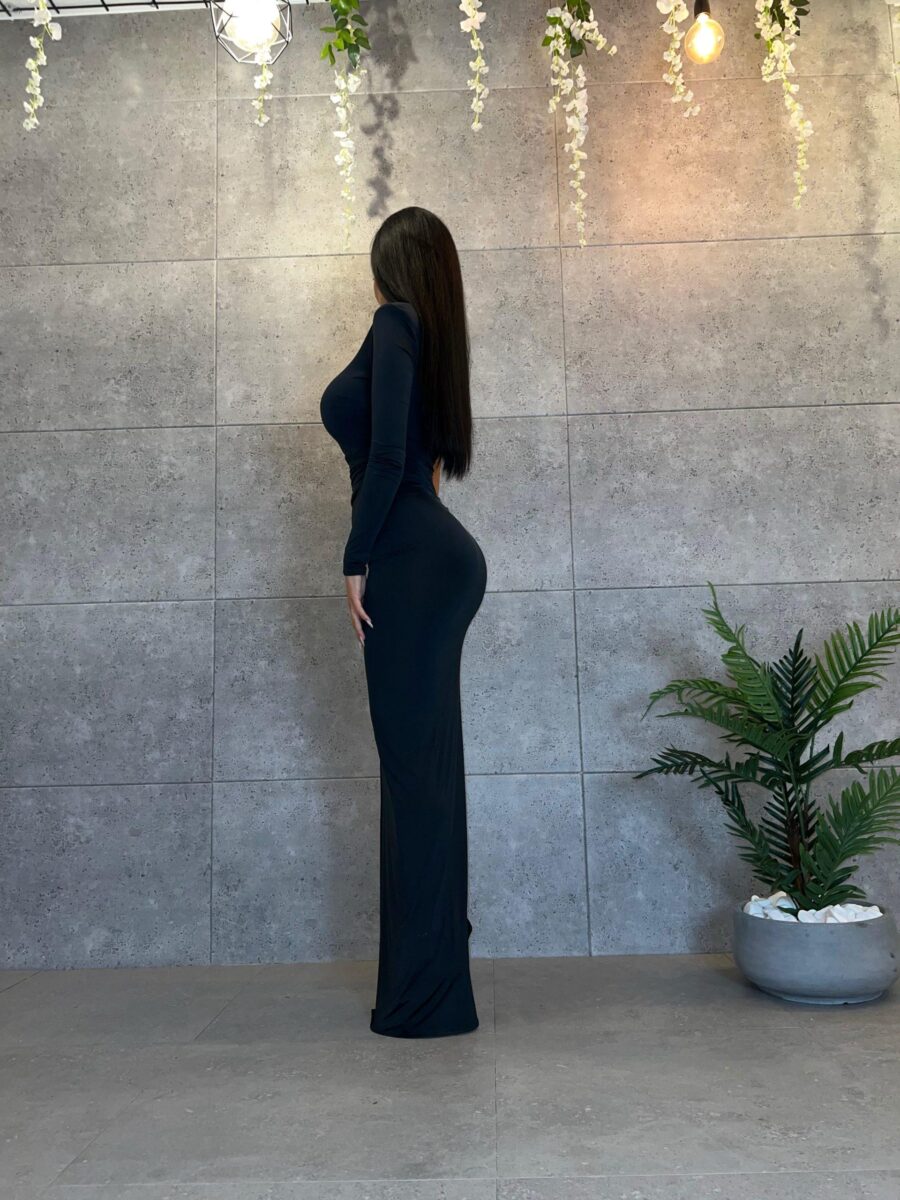 Rochie Desiree neagra millionette - imagine 3