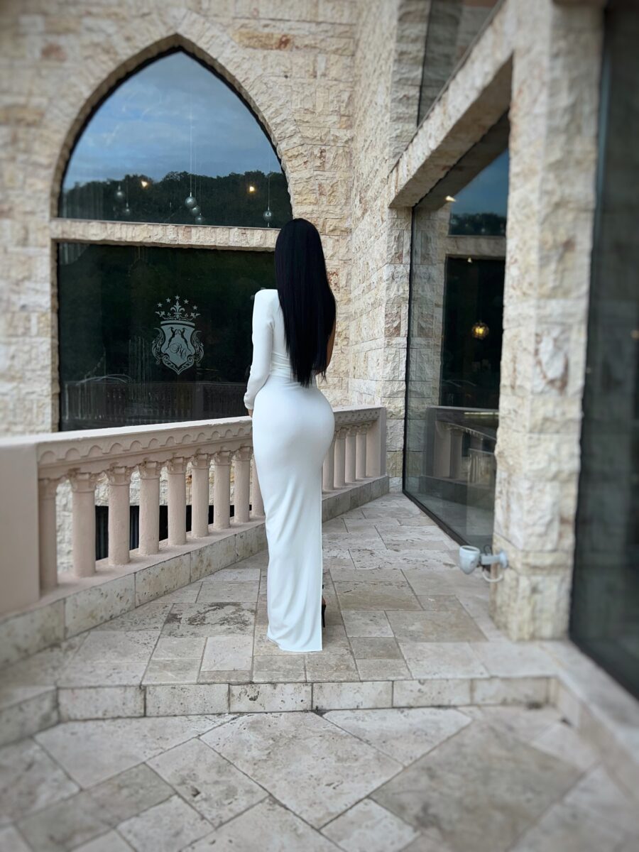 Rochie Desiree alba millionette - imagine 6