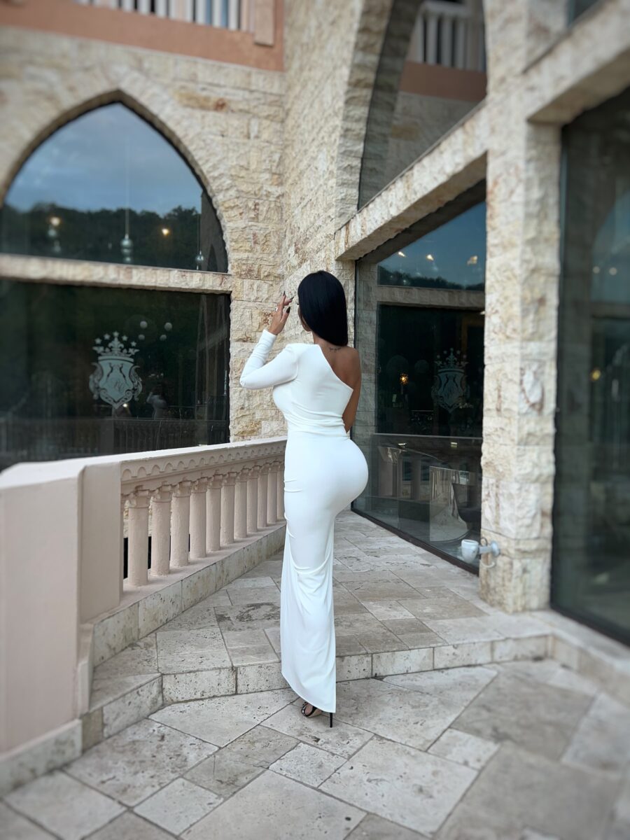 Rochie Desiree alba millionette - imagine 7