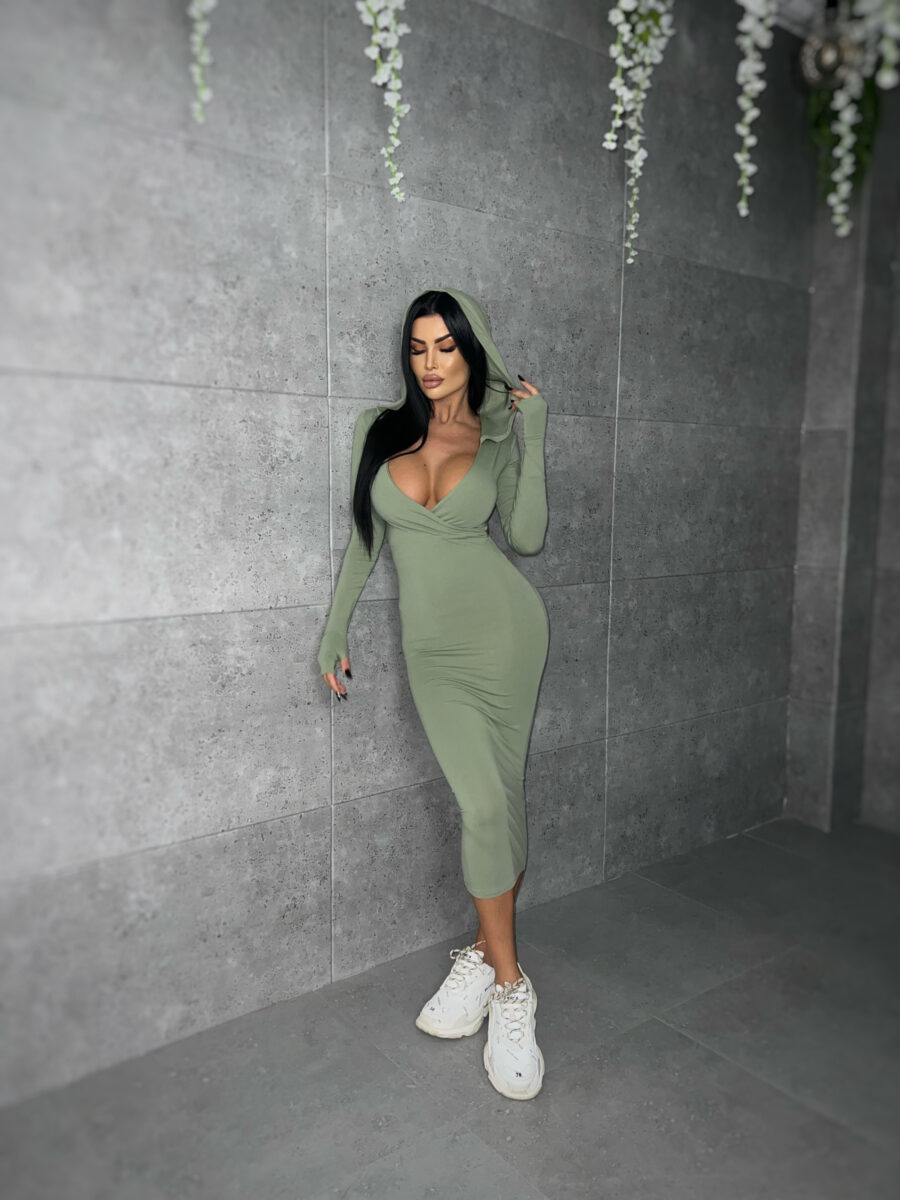Symone dress kaki - Image 3