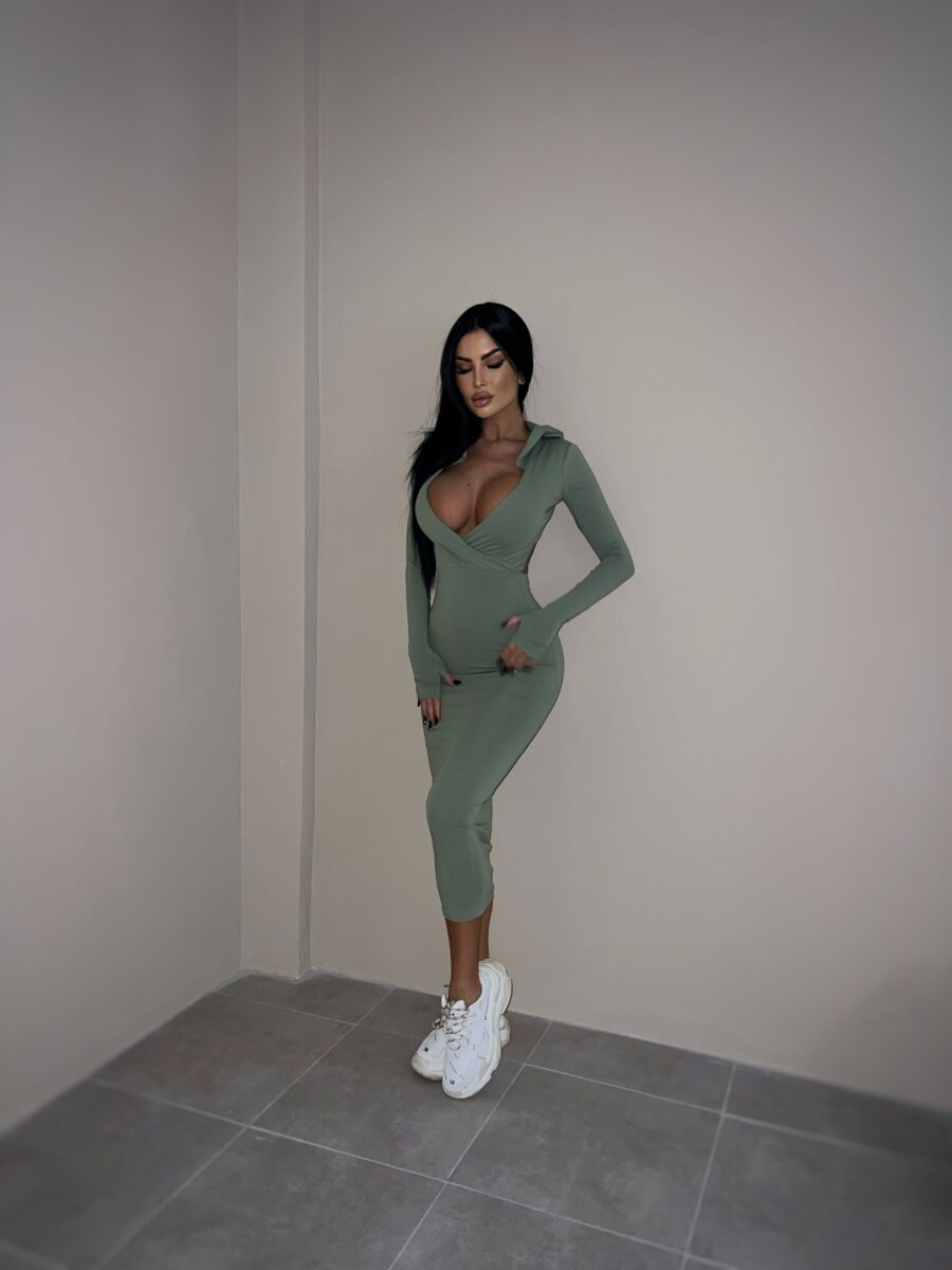 Symone dress kaki - Image 2