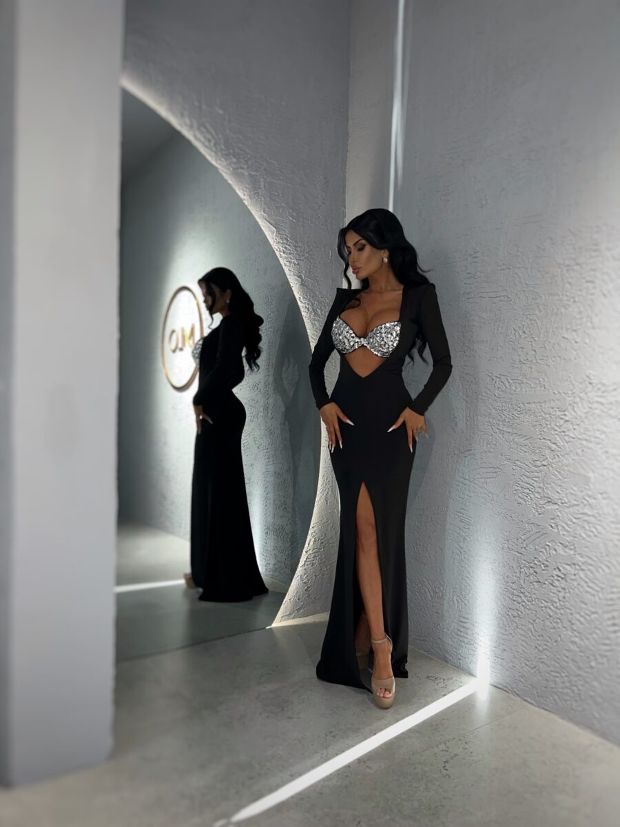 Rochie Zaydee sutien argintiu millionette - imagine 2