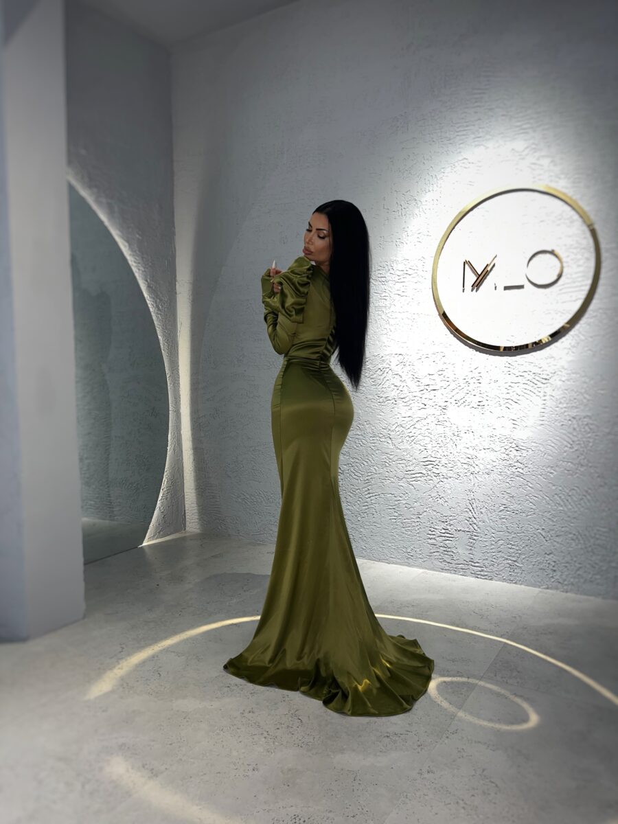 Rochie Princess olive - imagine 3