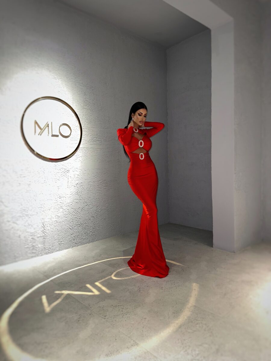   Rochie Finesse rosie millionette - imagine 2