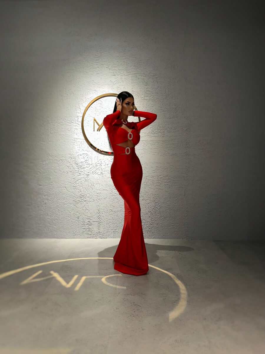   Rochie Finesse rosie millionette - imagine 4