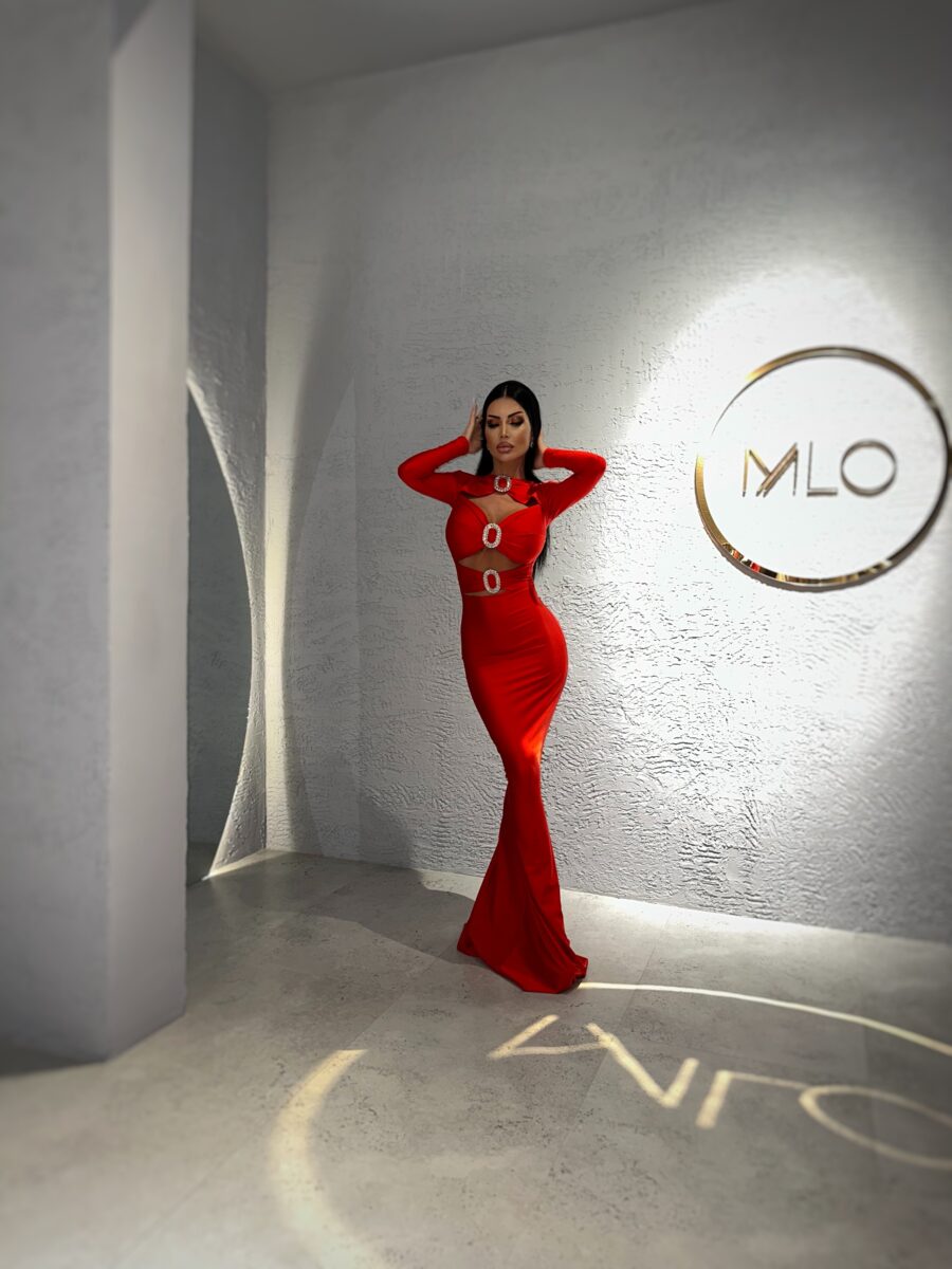   Rochie Finesse rosie millionette - imagine 8