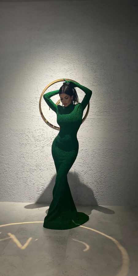 Rochie Mesky verde millionette