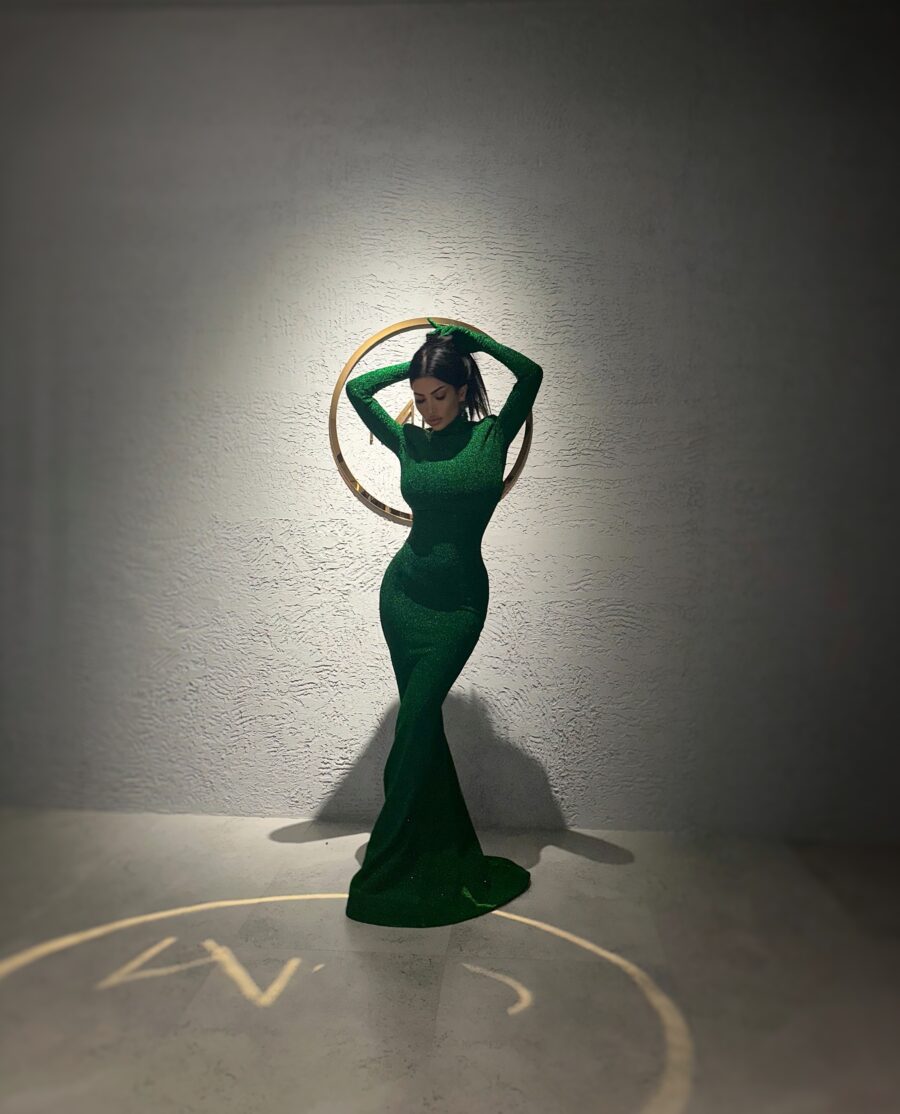Rochie Mesky verde millionette