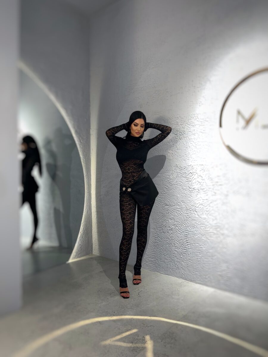 Salopeta Mallory neagra millionette - imagine 3