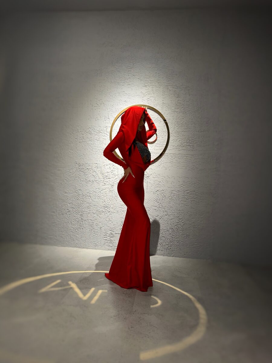 Rochie Zenith rosie cu bustiera millionette - Image 6
