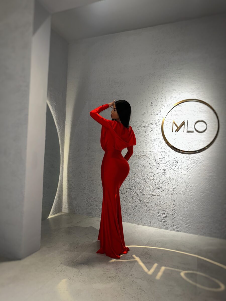 Rochie Zenith rosie cu bustiera millionette - Image 7