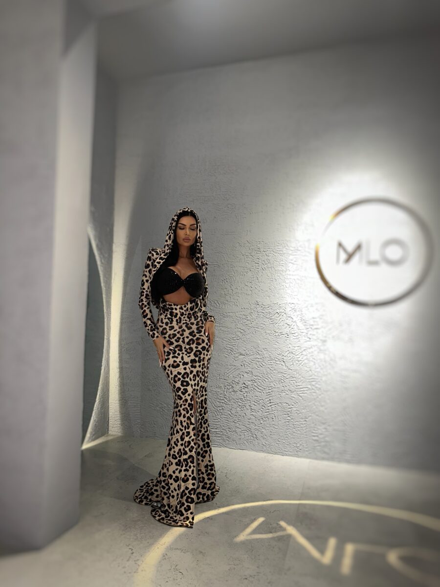 Rochie Shadow cu gluga si bustiera millionette - Image 5